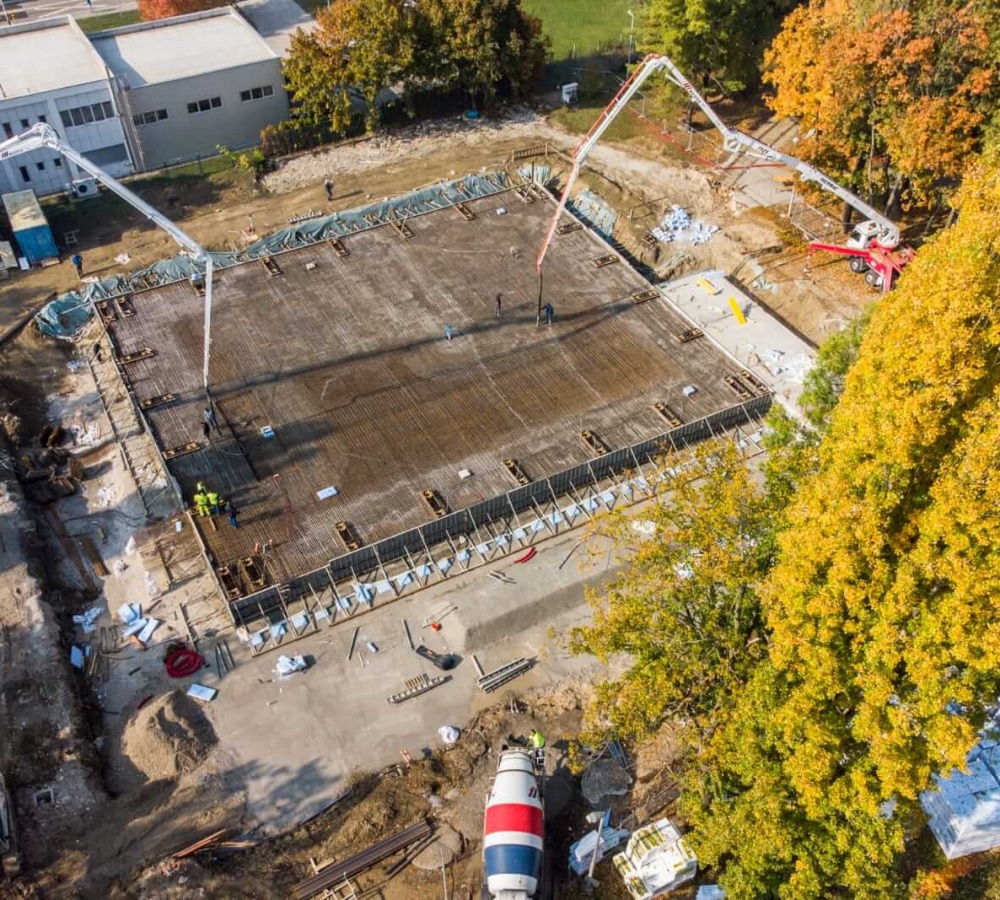 Betonaža temeljne ploče - Končar institut d.d.
