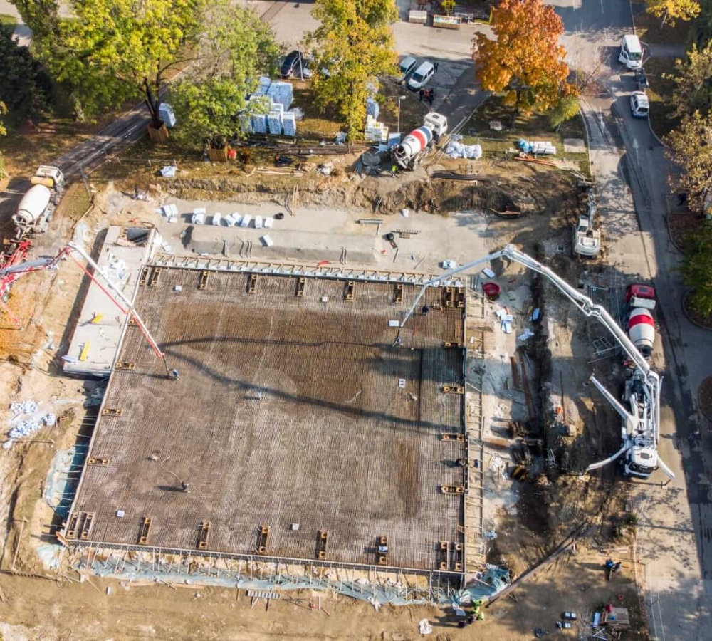 Betonaža temeljne ploče - Končar institut d.d.