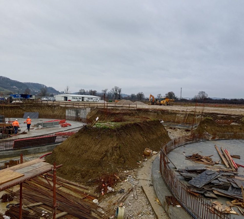 Radovi na postrojenju za pročišćavanje otpadnih voda Zabok – PPOV Oroslavje